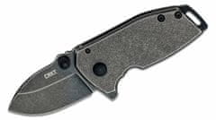 CRKT CR-2485K Squid Compact Black malý vreckový nôž 4,4 cm, Black Stonewash, celooceľový