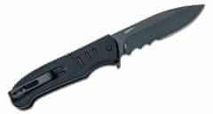 CRKT CR-6885 Ignitor Assisted Black vreckový nôž 8,8 cm, celočierna, G10
