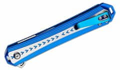 CRKT CR-6710 Stickler Blue vreckový nôž 8,6 cm, modrá, strieborná, hliník