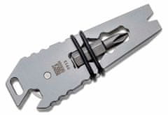 CRKT CR-9913 Pry Cutter Keychain Tool kompaktný prívesok na kľúče s nástrojmi, nerezová oceľ