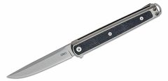 CRKT CR-7123 Seis Black pánsky vreckový nôž 8,4 cm, čierna, GRN, nerez