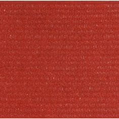 Vidaxl Tieniaca plachta 160 g/m² červená 2x2,5 m HDPE
