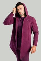 STRIX Pánsky kardigan Hoodie Plum (Veľkosť XL)