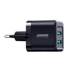 Joyroom JoyRoom Univerzálna Dvojportová USB nabíjačka - Čierna KP31240