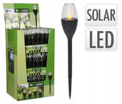 Koopman LED záhradná lampa na solárny pohon sivá 6cm 1ks