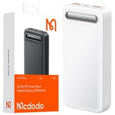 Mcdodo Mcdodo Powerbank 20000Mah S Displejom 3X Usb Usb-C 22,5W + Usb-C Kábel