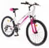 horský bicykel 24" Falcon Sus Lady, biela/ružová