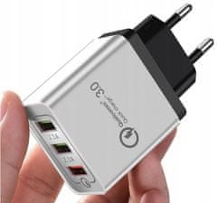 CO2 RÝCHLONABÍJAČKA CO2 3X USB PRE TELEFÓN SAMSUNG QUICK CHARGE 3.0 18W