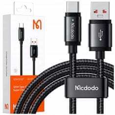 Mcdodo Mcdodo Usb-C Rýchlonabíjací Kábel Pre Samsung Xiaomi Typ C 6A 120W 2M Led