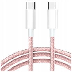 CO2 Co2 Nabíjací Kábel Usb-C Rýchle Nabíjanie Usb Typu C Pre Iphone 15 1M Ružový