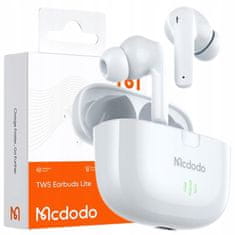 Mcdodo Mcdodo Bezdrôtové Slúchadlá Bluetooth Do Uší S Mikrofónom Biela