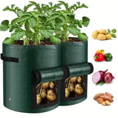 HOME & MARKER® Prenosný pestovateľský záhradný záhon na pestovanie zeleniny (30 x 35 cm, 26L) FLORAFOLD 1 + 1 ZADARMO | F2LORAFOLD