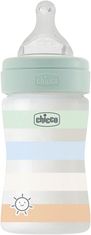 Chicco Fľaša dojčenská Well-being silikón 150 ml chlapec