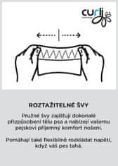 curli Postroj pre psov so sponou Manšester Brown M, 6-9 kg