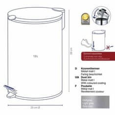 Kela Odpadkový koš KL-10640 Matsšedá 12l