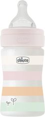 Chicco Fľaša dojčenská Well-being silikón 150 ml dievča