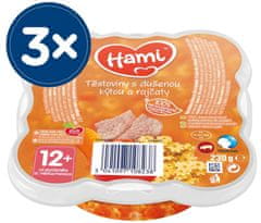 Hami Cestoviny s duseným stehnom a paradajkou. 3x230g