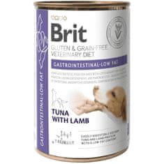 Brit Veterinary Diets Dog konz. Gastrointestinal Low Fat Gluten & Grain free 400 g