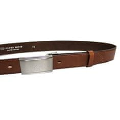 Penny Belts Pánsky kožený spoločenský opasok 35-020-4PS-48 brown (Dĺžka opasku 100 cm)