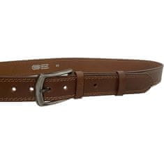 Penny Belts Pánsky kožený opasok Jeans 38-2-48 Brown (Dĺžka opasku 105 cm)