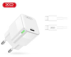XO Rýchlonabíjačka CE06 vrátane dátového kábla USB-C 35W biela