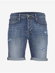 Jack&Jones Modré pánske džínsové kraťasy Jack & Jones Rick XL