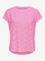 ONLY Ružové dámske tričko ONLY Smilla XS