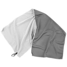 Spokey COSMO Chladiace rýchloschnúci uterák 31x84 cm, šedý v plastovej tube