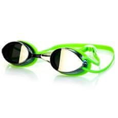 Spokey SPARKI Zrkadlové plavecké okuliare, zelené