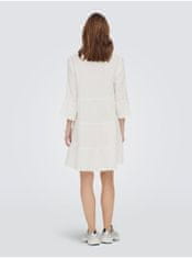 ONLY Biele dámske basic šaty ONLY Thyra XL