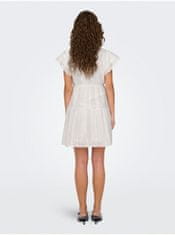 ONLY Biele dámske krajkové šaty ONLY Helena XL