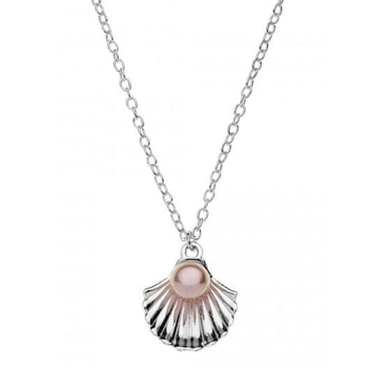 Disney Pôvabný strieborný náhrdelník Mušle s perlou CS00005SMPL-P.CS