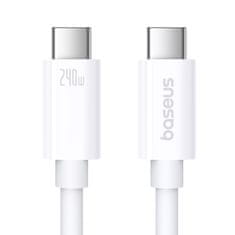 shumee Kábel USB-C - USB-C 240W PD 8K 60Hz 40Gb/s 1m biely