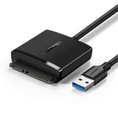 shumee Adaptérový kábel pre HDD a SSD SATA 2,5'' / 3,5'' USB 3.0 do 12TB - čierny