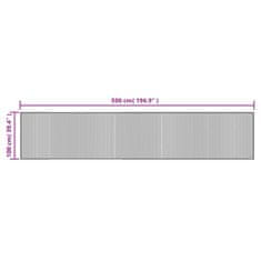 Petromila vidaXL Koberec obdĺžnikový hnedý 100x500 cm bambus