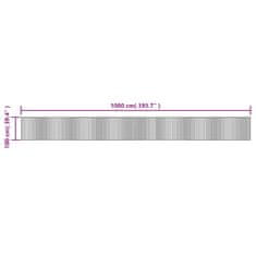 Petromila vidaXL Koberec obdĺžnikový sivý 100x1000 cm bambus