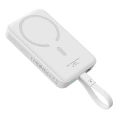 shumee Mini powerbanka MagSafe 10000mAh 30W s káblom USB-C 0,3m biely