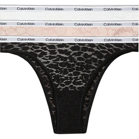 Calvin Klein 3 PACK - dámske nohavičky Brazilian PLUS SIZE QD5225E-N8I-plus-size
