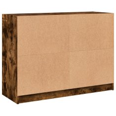 Petromila vidaXL Komoda dymový dub 102x37x75,5 cm kompozitné drevo