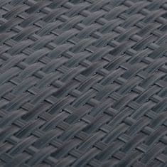Vidaxl Balkónová zástena antracitová 400x100 cm polyratan