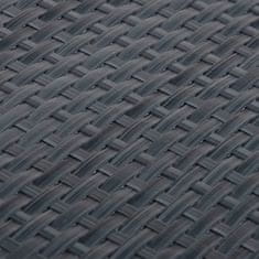 Vidaxl Balkónová zástena antracitová 1000x100 cm polyratan