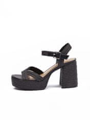 Orsay Čierne dámske sandále na podpätku 39