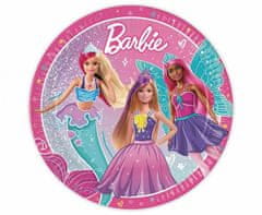 Procos Papierové taniere Barbie 23cm 8ks