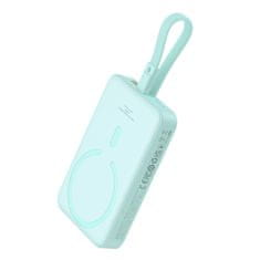 shumee Mini powerbanka MagSafe 10000mAh 20W s Lightning káblom pre iPhone 0,3m modrá