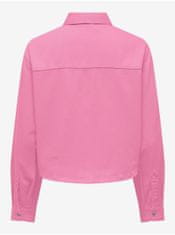 ONLY Ružová dámska džínsová bunda ONLY Drew XL
