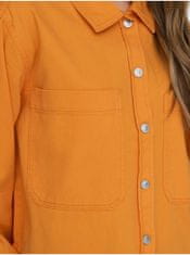 ONLY Oranžová dámska džínsová bunda ONLY Drew XS