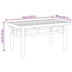 Vidaxl Konferenčný stolík 70x40x35 cm bambus