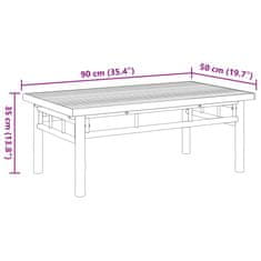 Vidaxl Konferenčný stolík 90x50x35 cm bambus