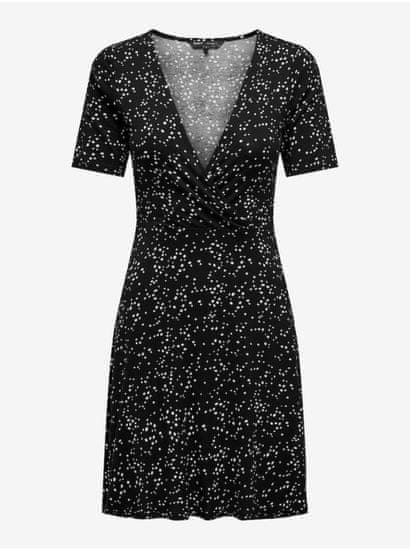 ONLY Čierne dámske bodkované šaty ONLY Verona