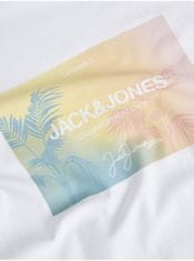 Jack&Jones Biele pánske tričko Jack & Jones Aruba S
